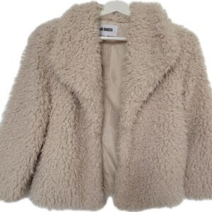 BB Dakota Plush Tan Teddy Jacket NWOT